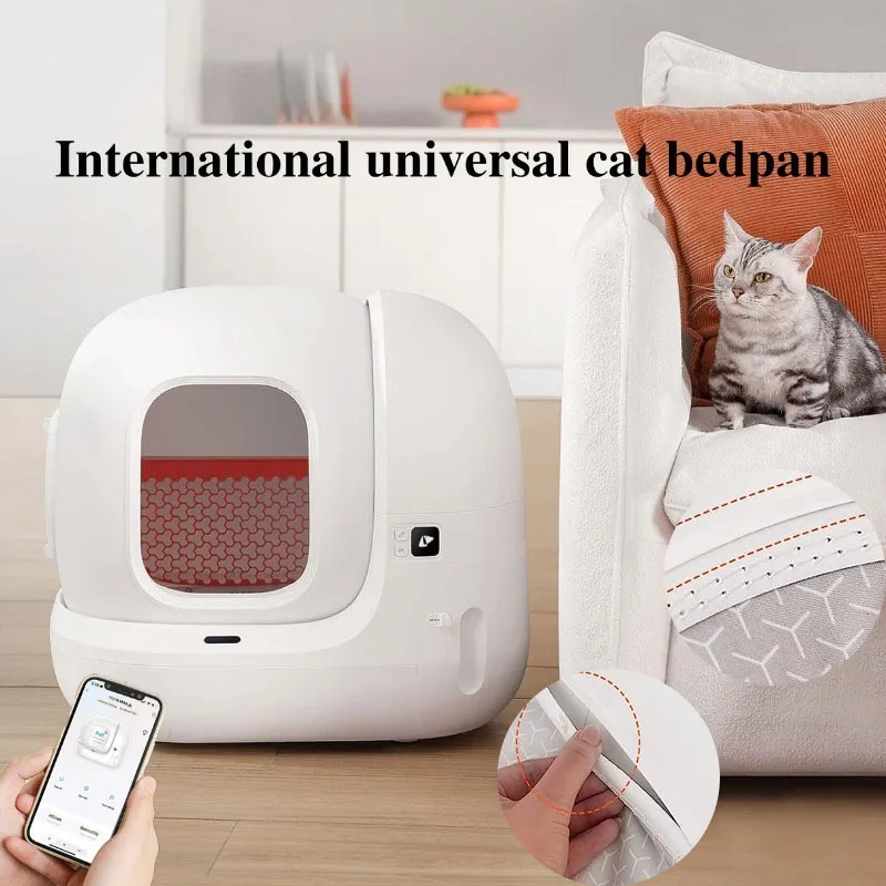 

Automatic Toilet for Cats Smart Self-cleaning Cat Litter Box Closed Cat Tray APP Control Wifi Safety Protection Sandbox Pets