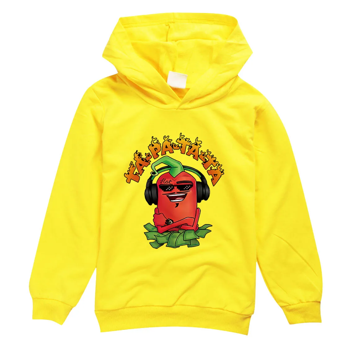 

2024 New Merch Edison Perec Hoodie Kids Chilli Hot Pepper Sweatshirts Boys Hoody Outwear Baby Girls Fashion Pullover Clothes Top