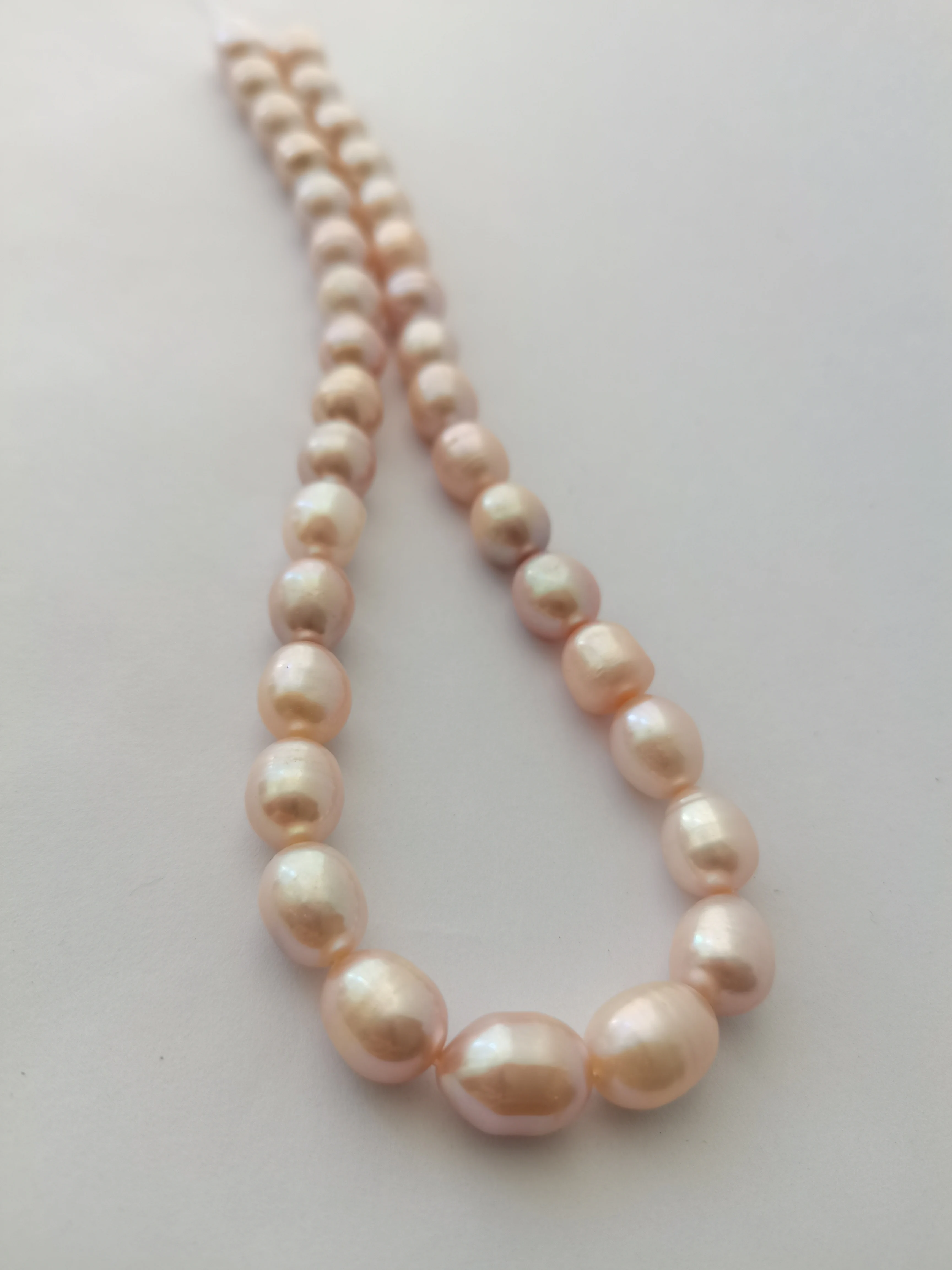 Real Photo New AAAA10-12mm Genuine Natural Pink south sea pearl necklace 14k gold fine jewelry