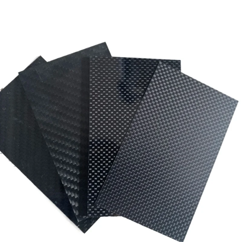 3K Carbon Fiber Plate 75x125mm 0.5-5.0mm Thick Glossy Matte Finish for RC Drone DIY Model