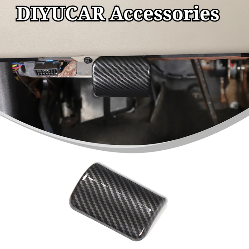 For Hummer H2 2003-2007 SBA Carbon Fiber Car Handbrake Release Handle Decorative Cover Trim Interior Car Accessories