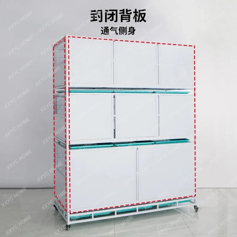 XX LPet store display cabinet cat and dog foster cage glass\ reinforced isolation cage
