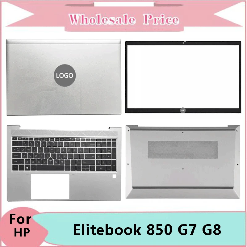 

New For HP Elitebook 850 G7 G8 Laptop LCD Back Cover Front Bezel Upper Palmrest Bottom Base Case Keyboard Hinges