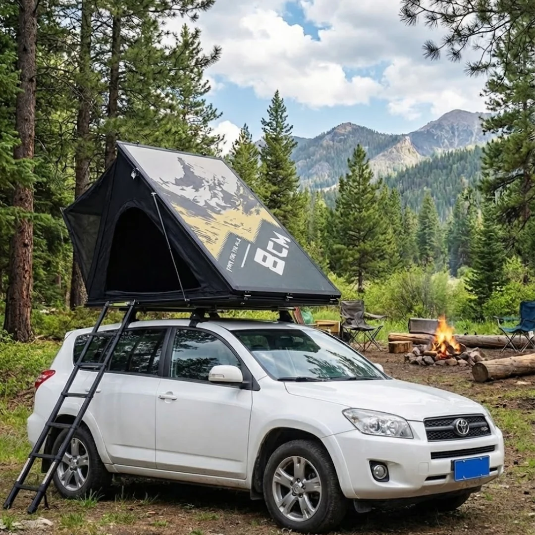 

Yohokamper Aluminum Hard Shell Roof Top Tent for Car Outdoor Camping Waterproof Vehicle Carbon Fiber Slim Rooftop Tent