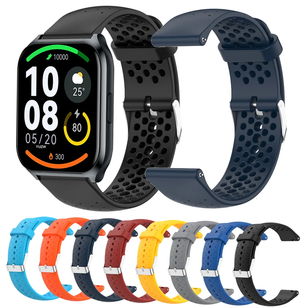 Soft Sports Strap For Zeblaze Vibe 7 Pro / Stratos 2 3 Band for Zeblaze Ares 3 Pro/GTR3/GTS3 Plus/Beyond 22mm Silicone Watchband