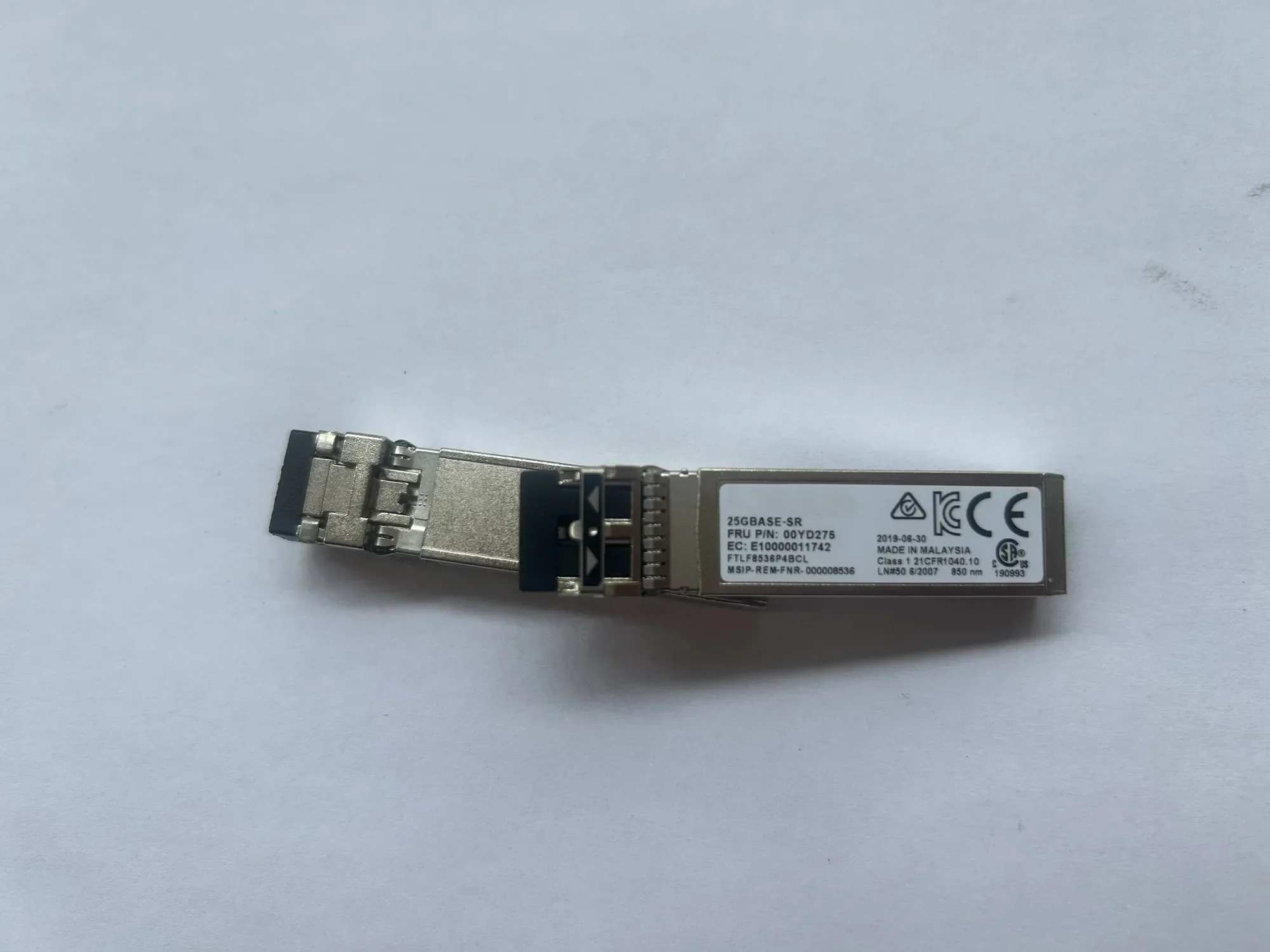 SFP Module 25GB Optical Fiber 25GBASE-SR FTLF8536P4BCL 00YD275 850NM 25G SFP+ Transceiver