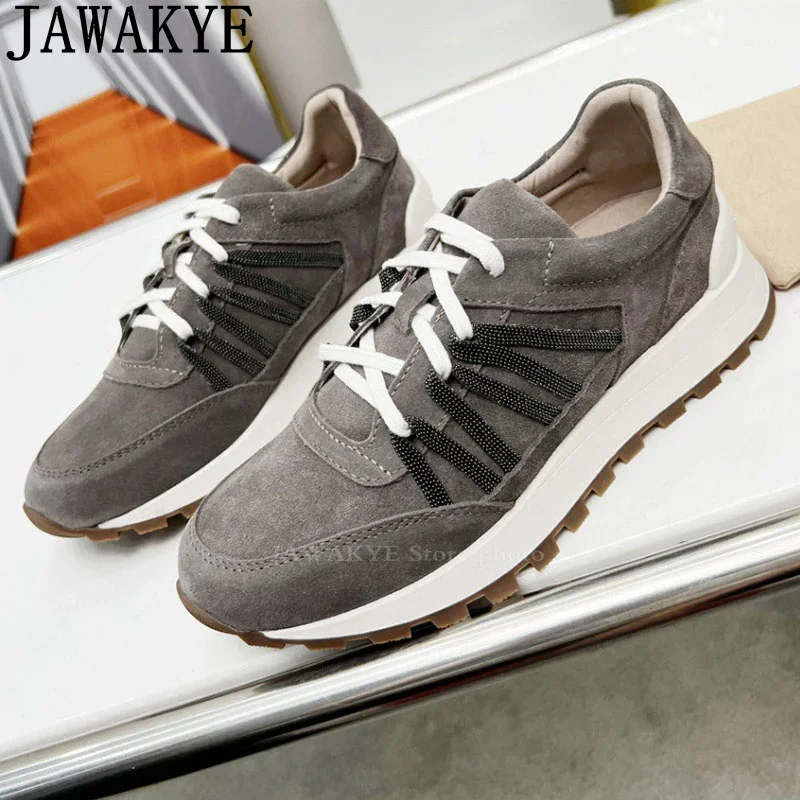 Spring Hot Sale Famous Flat Sneakers Shoes Woman\'s Quality Breathable Lace-Up Casual Brand Shoes Luxury Comfort Run Shoes Mujer