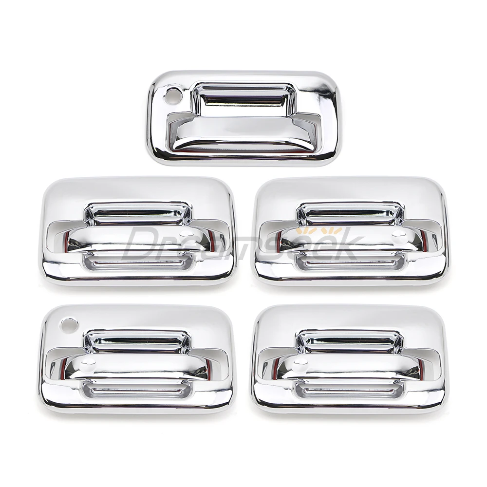 Chrome Door + Tailgate Handle Cover For Ford F150 F-150 2004 2005 2006 2007 2008 2009 2010 2011-2014 10PCs Without KeyPad Cutout