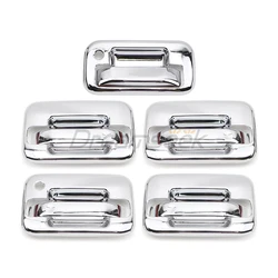 Chrome Door + Tailgate Handle Cover For Ford F150 F-150 2004 2005 2006 2007 2008 2009 2010 2011-2014 10PCs Without KeyPad Cutout