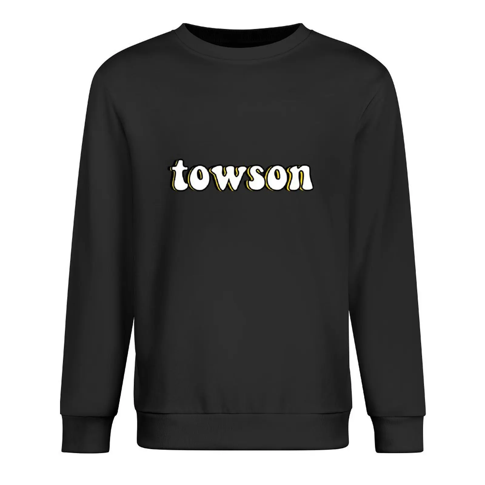 

Towson university groovy lettering Pullover men's clothes men's sweat-shirt men's autumn clothes men clothes sweatshirts