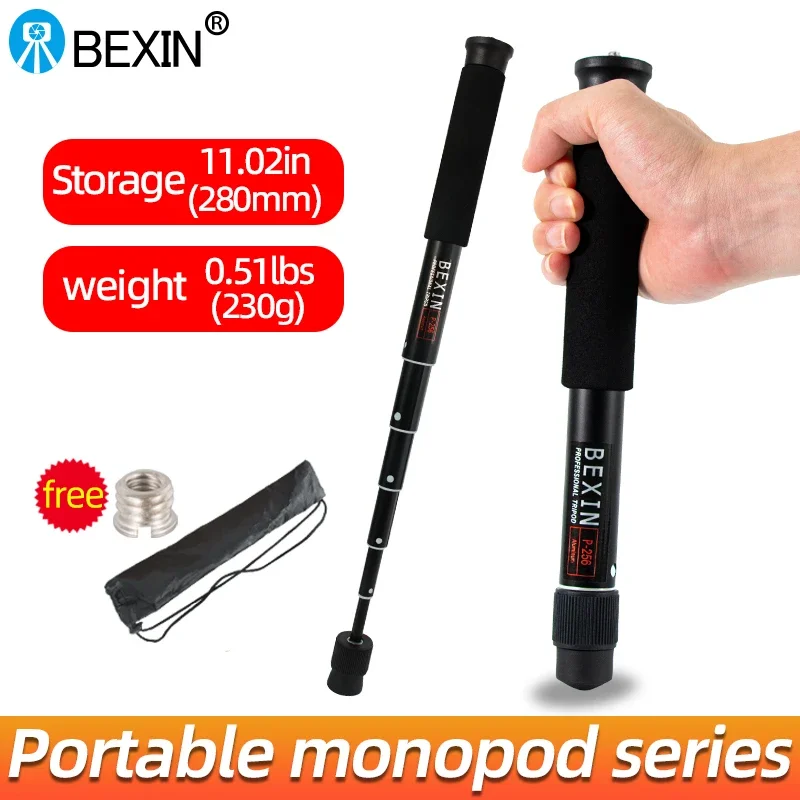 48นิ้วการถ่ายภาพอลูมิเนียม Monopod เหมาะสำหรับ Samsung Xiaomi Huawei โทรศัพท์มือถือผู้ถืออุปกรณ์เสริมกล้อง SLR