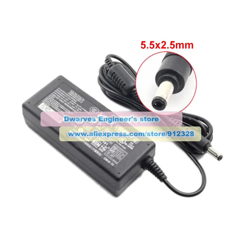 Genuine NB-65B19 19V 3.42A 65W AC Adapter  Charger For APD NB-65B19 -CAA ADP-65HB BB 74-10200-02 PA-1650-66 For Monza T100 T200