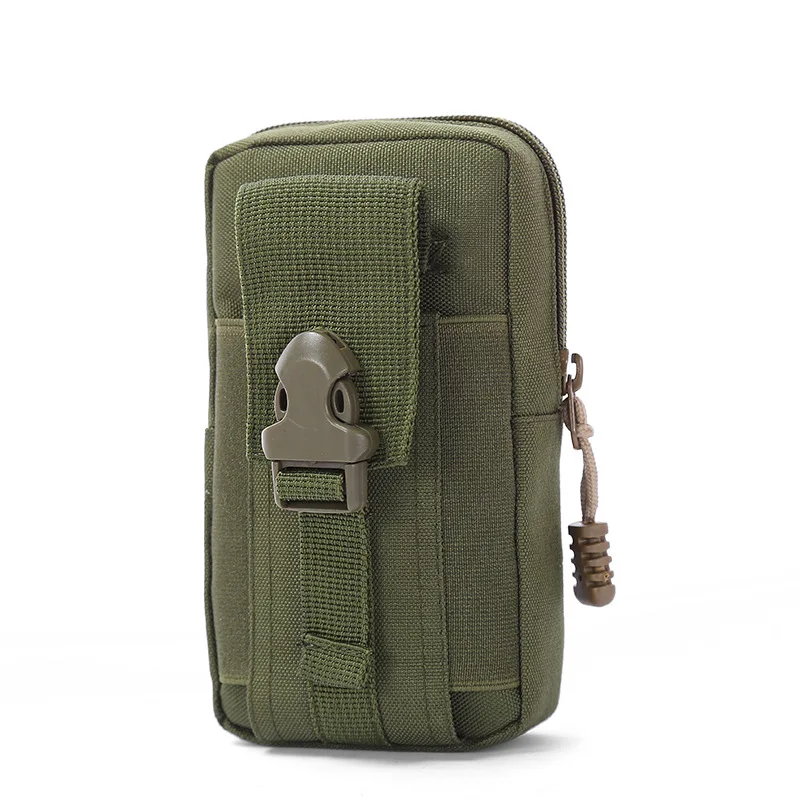 Vertical Canvas Tactical Mobile Waistpack Multifunctional Tactical Camo Sports Bag Tactical Camo Belt Pouch Outdoor Running Bag