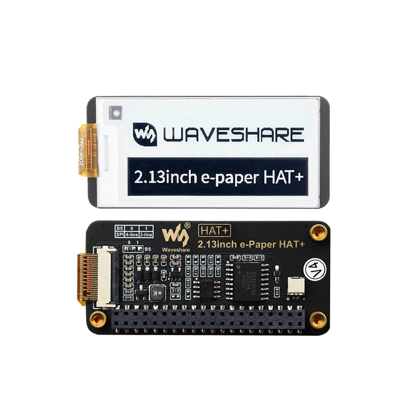 2.13inch e Paper HAT+ E-Ink Display 2.13inch Black-With-White SPI 250x122 For Raspberry Pi / Jetson Nano
