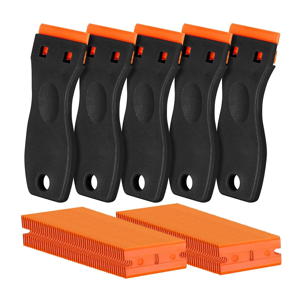 Multipurpose Plastic Non-Scratch Cleaning Scraper Tool Kit Window Sticker Remover for Glue Labels Paint Glue Wallpaper Scraper