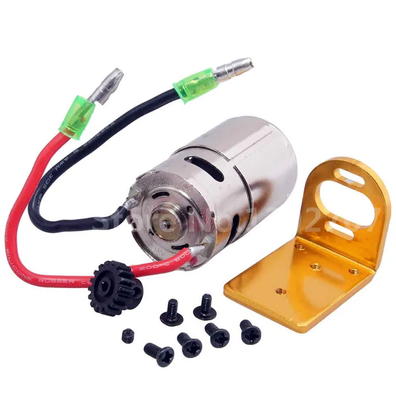 RC Car WLtoys A949 A959 A969 A979 K929 Upgrade Parts 380 390 Motor Kit & Mount Electric Engine Motor Gear 17T For 1/18 Model