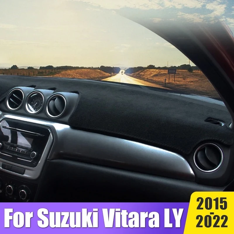 

Car Dashboard Cover Avoid Light Mat For Suzuki Vitara LY 2015 2016 2017 2018 2019 2020 2021 2022 Instrument Carpet Accessories