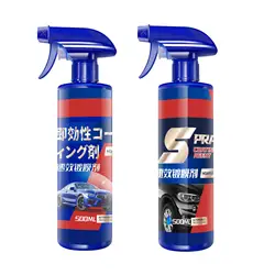500ml Car Ceramic Coating Nano Super Hydrophobic Protection Polishing Spraying Quick Coat Glass & Paint Care