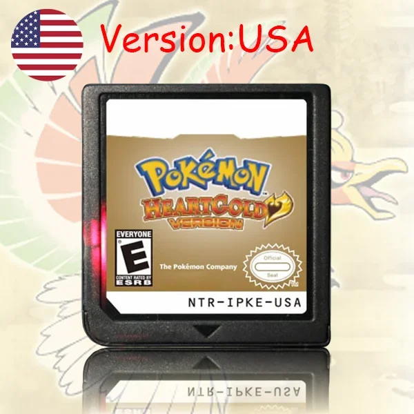 Pokemon Series DS Game Cartridge Diamond Platinum Pearl HeartGold SoulSilver Black White Meertalig voor NDS/2DS - afbeelding 1