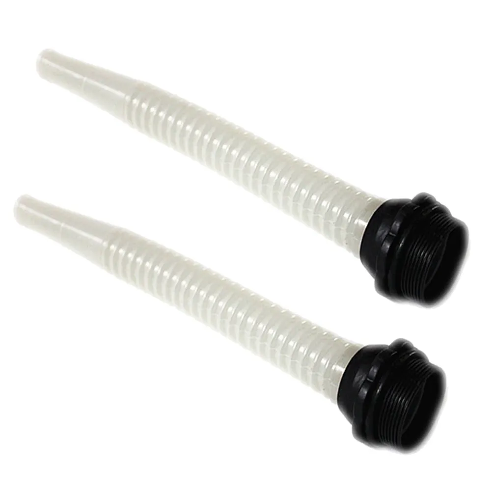 2Pcs Plastic Gas Can Spout Oil Pipe Replacement Portable Oil Funnel For Mechanical Extended Flexible Filter