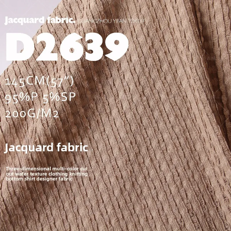

Multicolored Perspective Jacquard Spandex Fabric for Clothing Knitwear T Shirt Dress Cloth Diy By The Meter Sewing Material