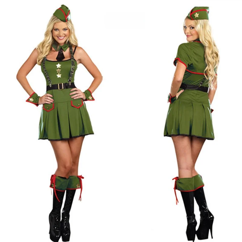 loween Camouflage Role-plang Costume Seductive Police orm Naval Sailor Sle Nightclub Stage Performance Dr