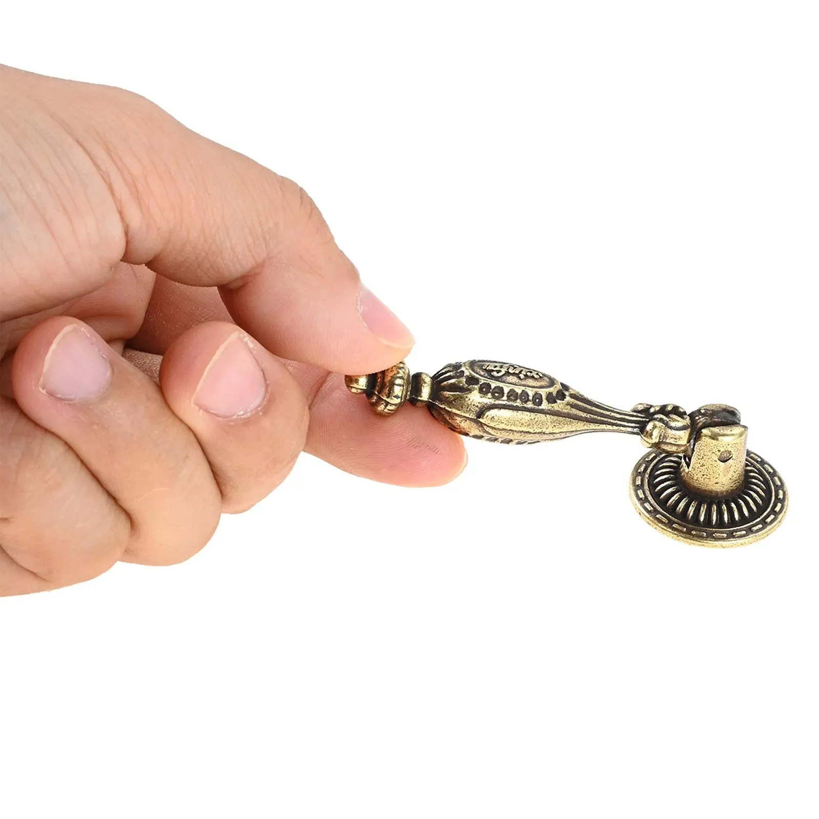 

4Pcs Zinc Alloy Vintage Pendant Handles for Kitchen,bedroom Drawer Cabinet Handles,furniture Hardware Accessories with Screws