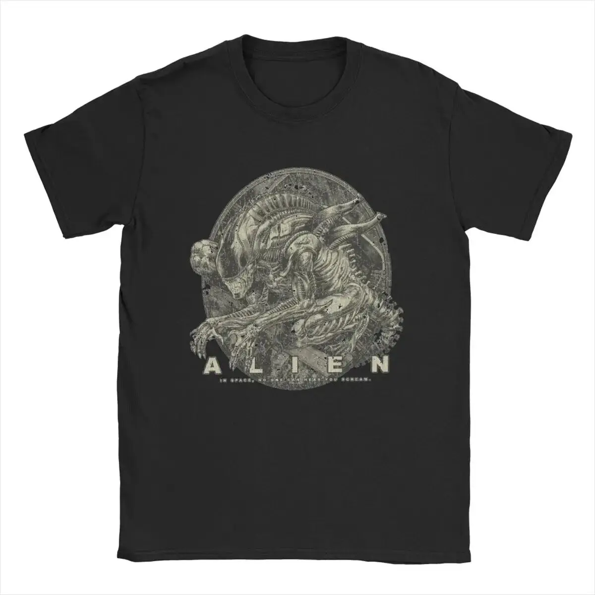 The Xenomorph 1979 Alien Movie T Shirt Men'S Cotton Vintage Crewneck