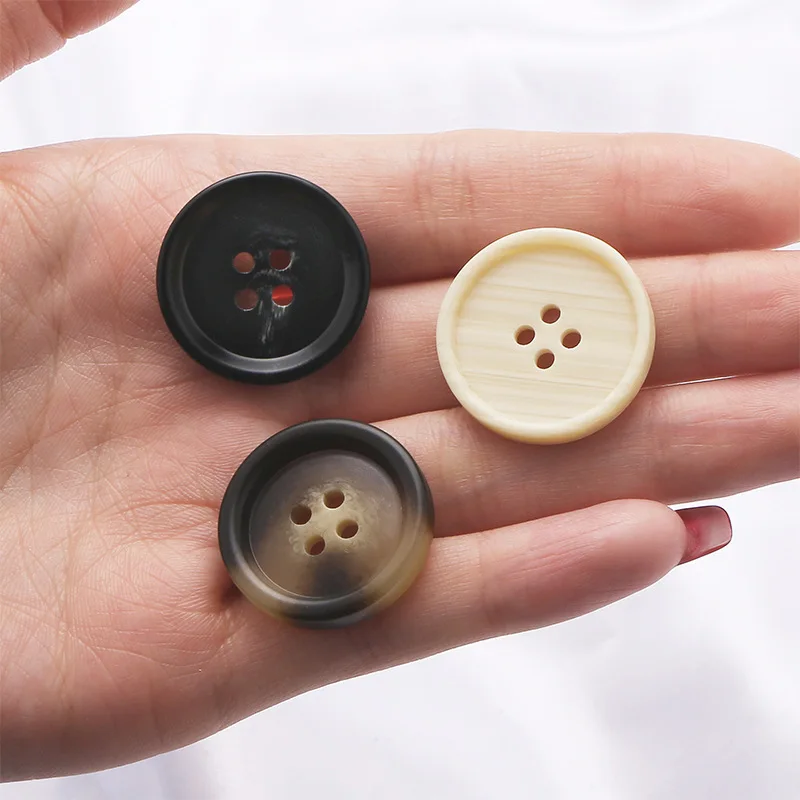 15-30mm Vintage Imitation Horn Coat Sewing Buttons for Clothing Sweater Cardigan Decor Garment Handmade Accessorie Wholesale