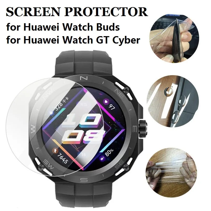 10 Chiếc TPU Hydrogel Bảo Vệ Màn Hình Trong Cho Huawei Watch GT Mạng Thông Minh HD Rõ Nét Mềm Mại Bảo Vệ Cho Huawei đồng Hồ Nụ