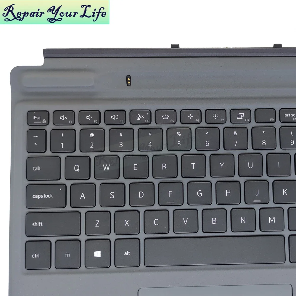 Imagem -04 - Teclado de Viagem Destacável Eua Reino Unido Inglês Dell Latitude 7320 K19m-bk Trackpad Tablet Cn07 Mm01 Novo Org