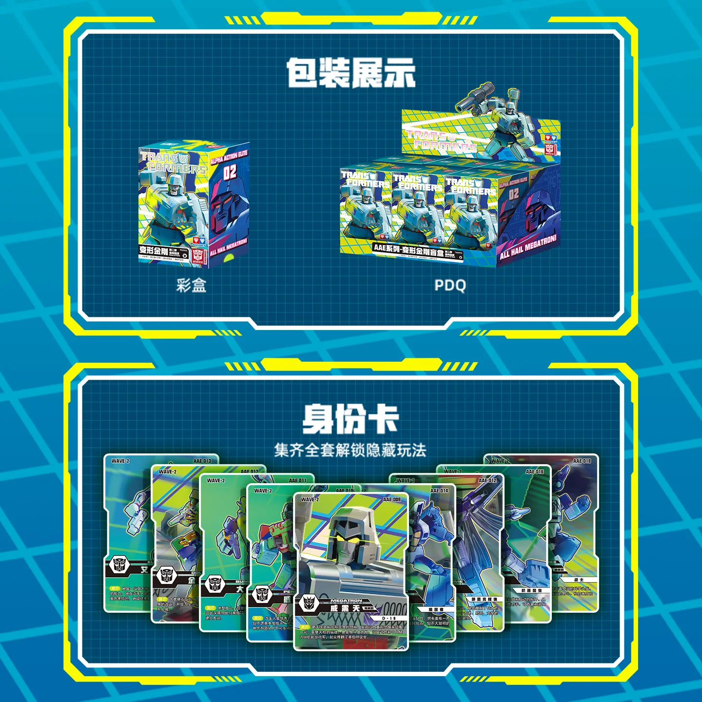 AULDEY AlphaAction Elite Series Transformers Blind Box Druga Seria Megatron Nemesis Prime Figurka Akcji Mecha Zabawka dla Chłopców na Prezent