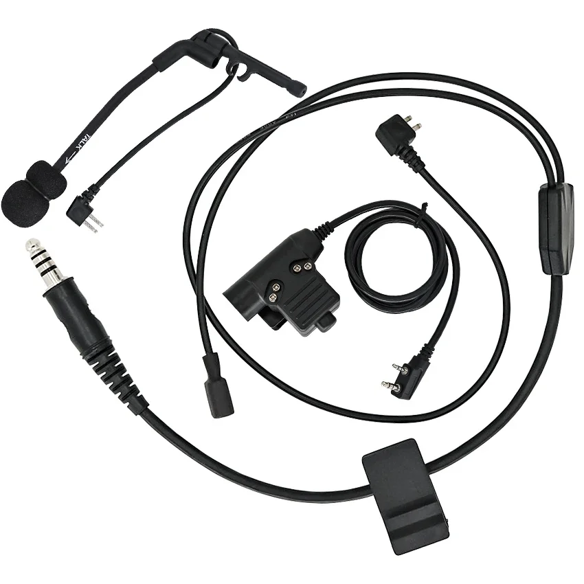 TCIHEADSET-Casque DulShooting, Kit Y-Line, Compatible avec COMTAC, Casque DulShooting, Protection auditive, Cache-oreilles de chasse