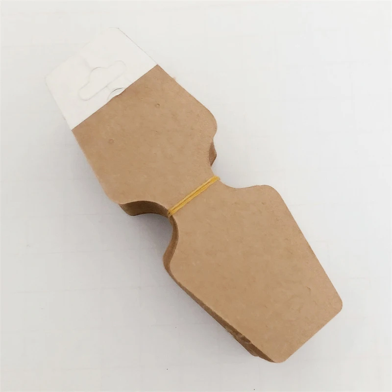 Accesorios de papel para tarjetas de embalaje de joyería, soporte de exhibición de cartón, diadema, cuerda para el pelo, envoltura de regalo, papel autoadhesivo para tarjetas, 50 piezas