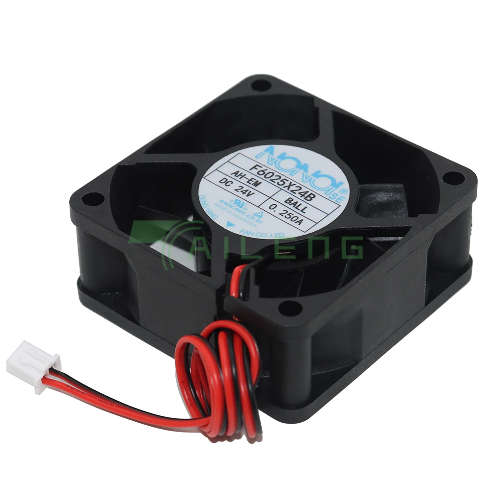 New original F6025X24B AH DC24V 0.25A ball cooling fan 6CM inverter fan