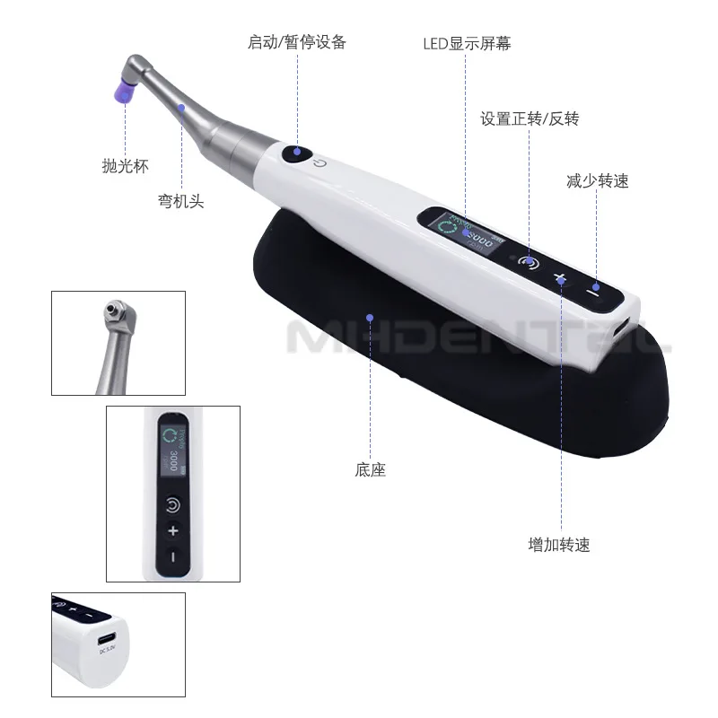 Pemoles Elektrik Pemutih Gigi Gigi Pemoles Pemutih Gigi Tanpa Kabel Dapat Diisi Ulang Pegangan Pelatuk Ems Sateri DTE