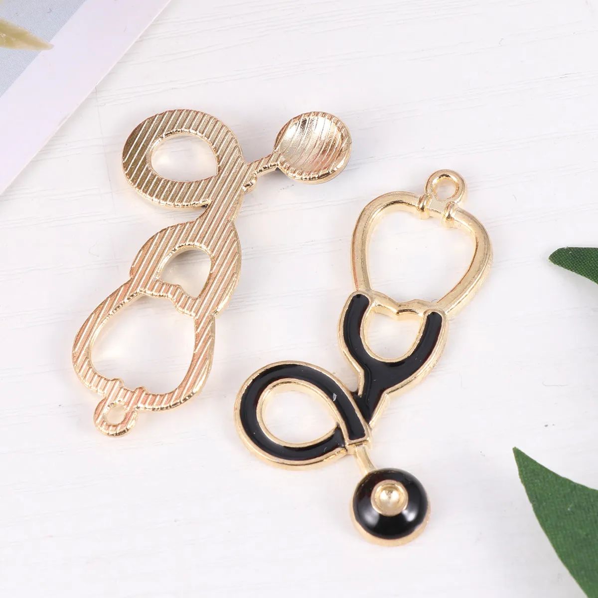 

10Pcs Stethoscope Pendant Alloy Charms DIY Jewelry Making Kit Necklace Bracelet Decorative Accessories for Craft Gifts