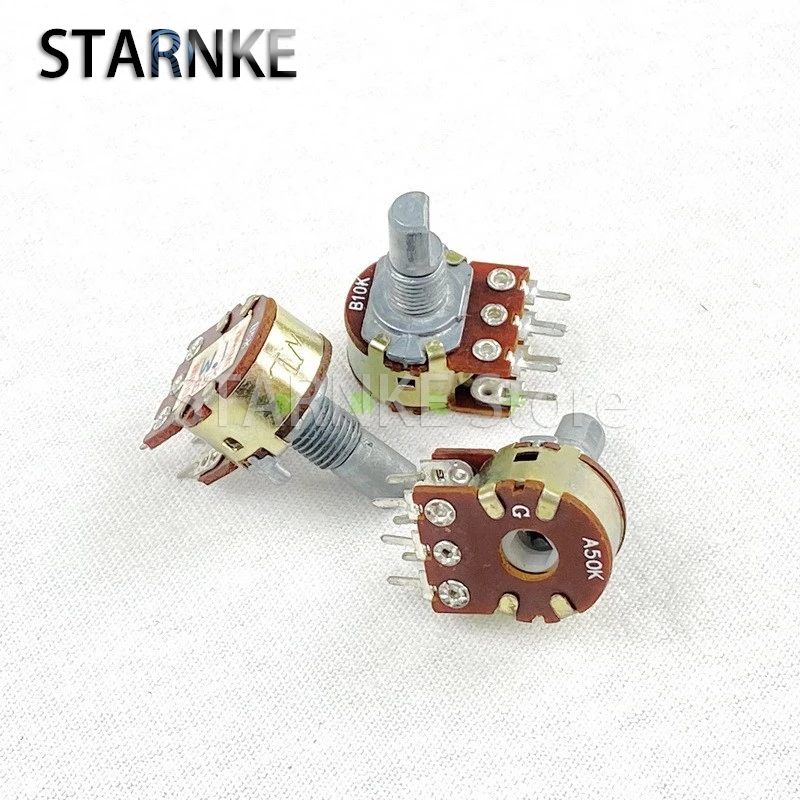 3PCS 16 Type 6-Pin Double B5K B10K A50K Amplifier Audio Speaker High And Low Gain Volume Potentiometer