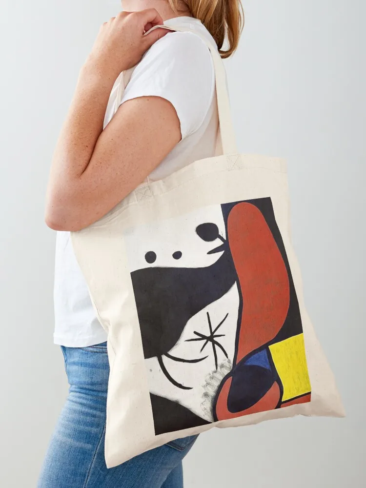 

Mirò Art 1 Tote Bag reusable shopping bags Canvas shoulder bag female bag cute pouch