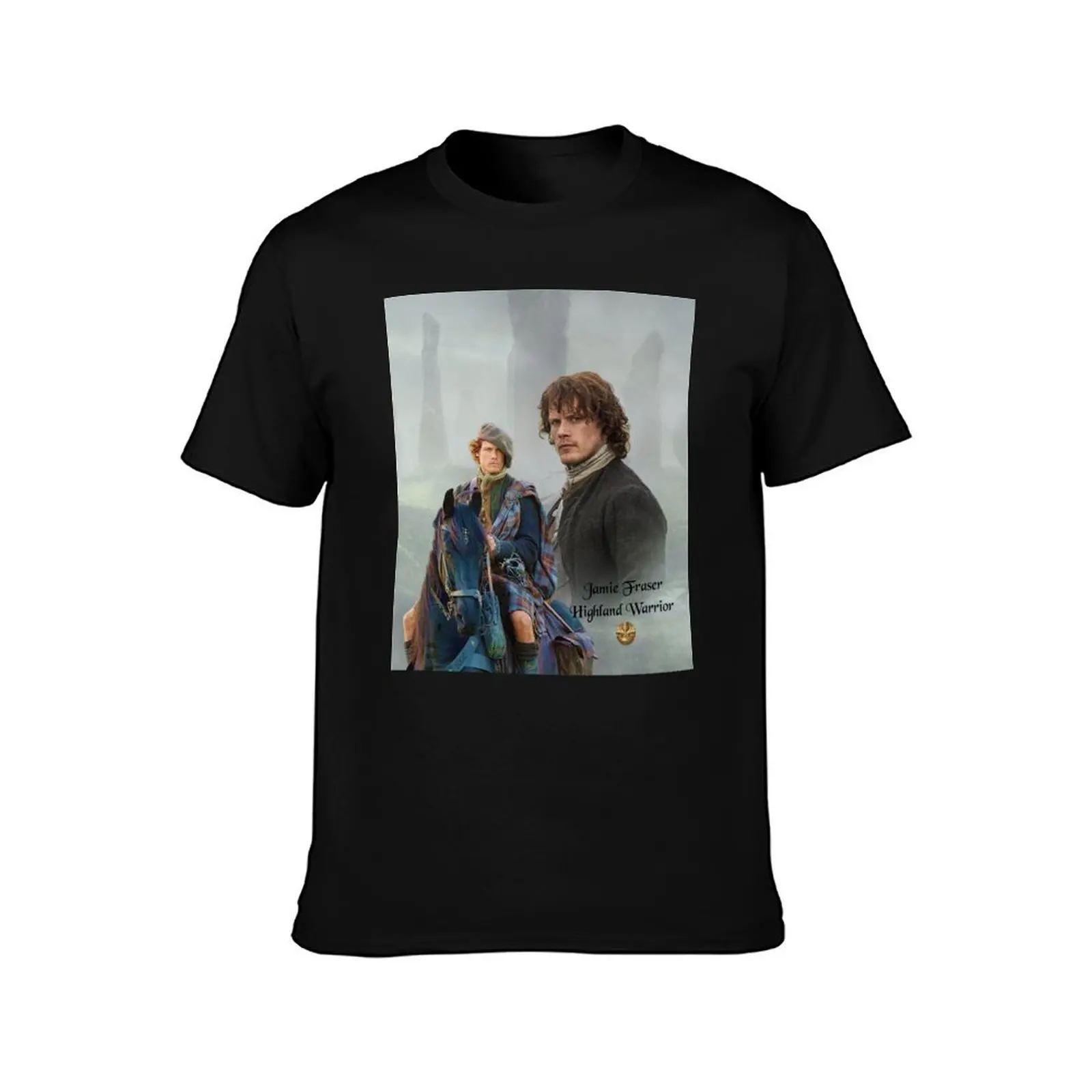 Jamie Fraser-Highland Warrior/Outlander T-Shirt man graphic t shirt T-Shirt