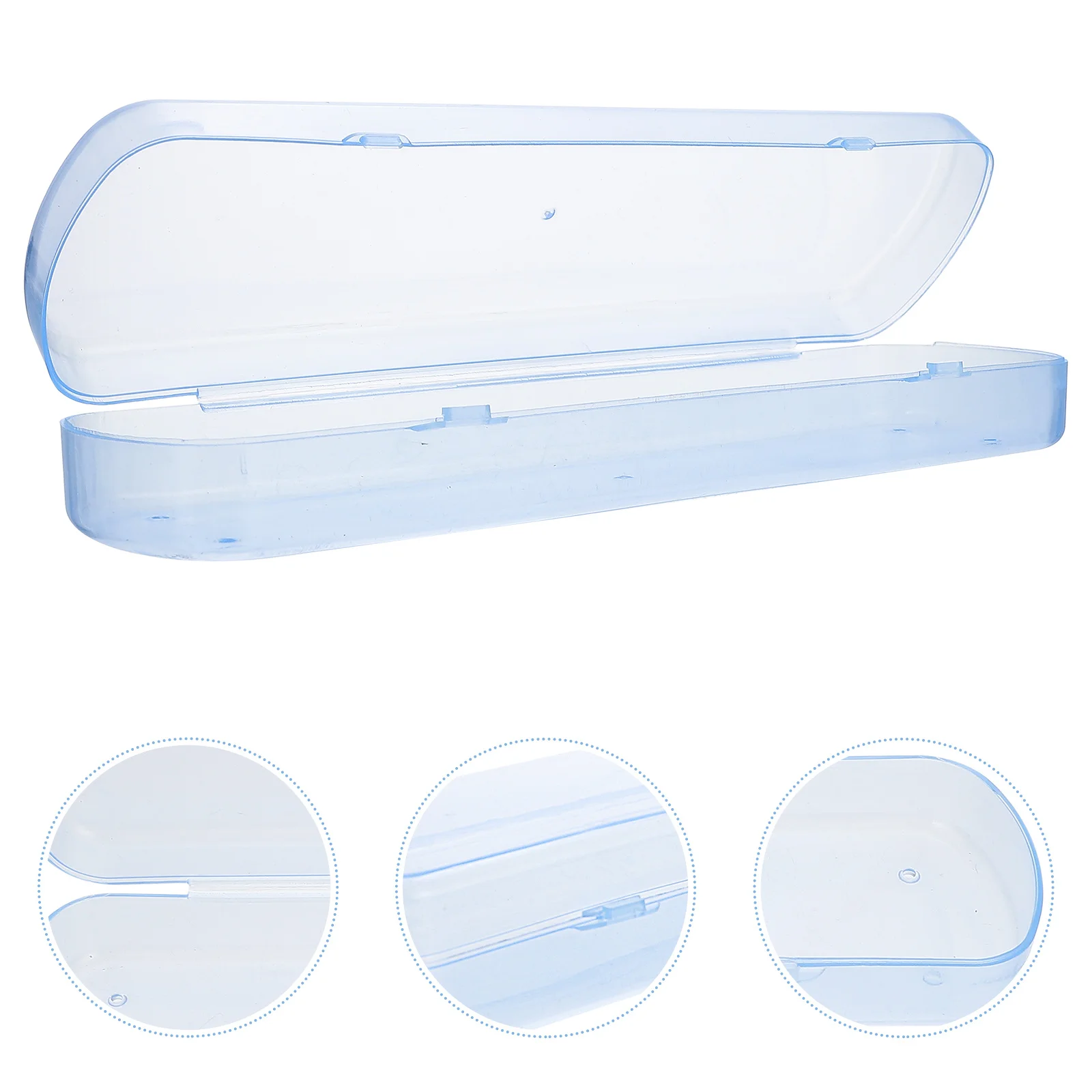 

4Pcs Toothbrush Cases Portable Travel Toothbrush Container with Buckle Closure Ideal for Camping Business Trips Outdoor