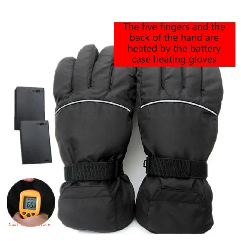 Electric Heated Gloves for Men & Women Outdoor Indoor Powered Hand Warmer Glove for Climbing Hiking