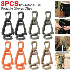 8-1PCS Portable Gloves Hook Multi-purpose Work Gloves Holder Clip Anti-drop Glove Grabber Clip for Worker Construction
