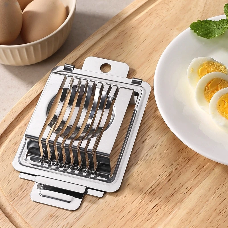 Egg Slicers Chopper Stainless Steel Fruit Salad Ham Mushroom Cutter Egg Tools Manual Food Processors Kitchen Tool Gadgets