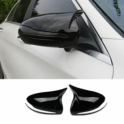 For Mercedes Benz W205 W213 W222 Gloss Black Horned Style Side Rear View Mirror Cover Trim A0998110122 A0998110222 Accessories