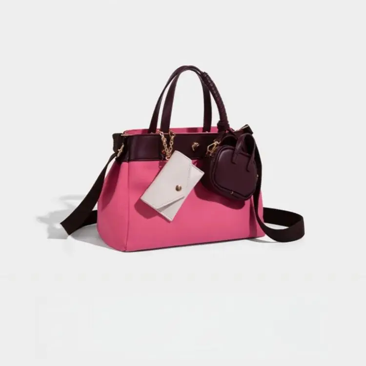 Tote-style Leather Shoulder Bag Bucket Bag for Commuting to Work Briefcase Minimalist Soft Durable Large Capacity