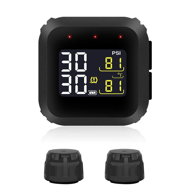 Universal Motorbike Tyre Pressure Safely Alarm System Wireless Tire Pressure Monitor Bicycle Tpms