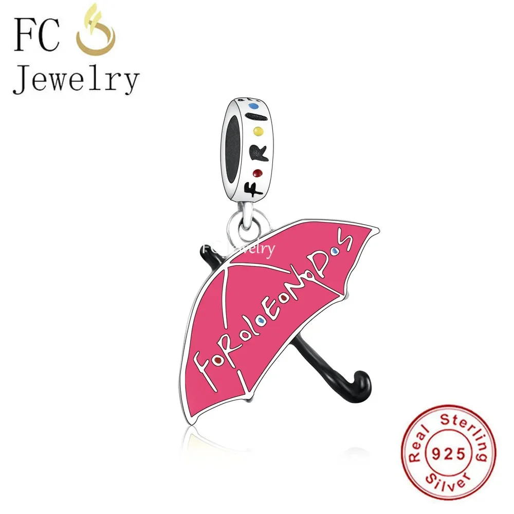 Fit Original Pan Charms Bracelet 925 Silver Friends Coffee Umbrella Sofa Central Perk Bead For Making Women Berloque 2024 New