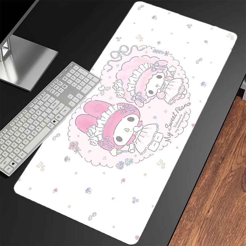 Muismat My Melody Notbook XXL Gaming Accessoires PC Gamer alfombrilla Computer Bureau Mat Laptop Varmilo Toetsenbord Pad Muismat