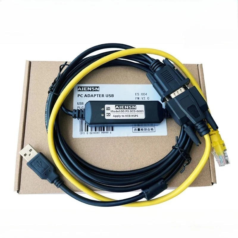 HSP5 00F50C0-0010 Communication Data Cable RJ45 Interface Suitable for KEB F5 Frequency Converter Debugging Cable